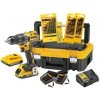 DEWALT Akumulátorová vŕtačka-skrutkovač sada 18 V (2 x 2,0 Ah batéria + nabíjačka + TSTAK + príslušenstvo) DCK791D2T
