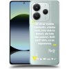Picasee silikónový prehľadný obal pre Xiaomi Redmi Note 14 5G - Kazma - SVĚT PATŘÍ TĚM, CO SE NEPOSEROU