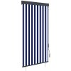 Venkovní roleta 100 x 250 cm modrobílá Modrá 145955