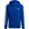 adidas Essentials French Terry 3-Stripes Full-Zip Hoodie M HE4427 (190833) Black S