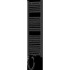 Mexen Mars, elektrické vykurovacie teleso 1200 x 400 mm, 600 W, čierna, W110-1200-400-2600-70