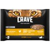 Crave kapsičky pre mačky 4 x 85 g - kuracie v omáčke