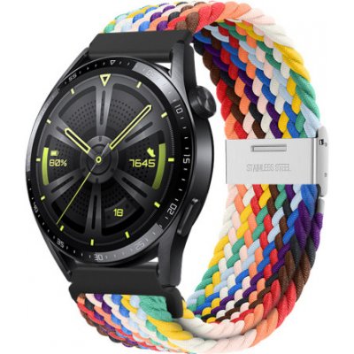 BStrap Elastic Nylon 2 remienok na Huawei Watch GT 42mm, rainbow SSG027C0202