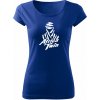 T-ričko Dakar Africa Twin dámske tričko Farba trička: Kráľovská Modrá, Farba potlače: Biela, Veľkosť: S