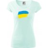 Ukrajina vlajka - Dámske tričko Pure - L ( Frost )