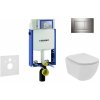 GEBERIT - Kombifix Set predstenovej inštalácie, klozetu a dosky Ideal Standard Tesi, tlačidla Sigma30, Rimless, SoftClose, lesklý chróm/chróm mat 110.302.00.5 NE6