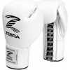 BOXERSKÉ RUKAVICE ZEBRA PRO SIGNATURE LACE KŮŽE BÍLÉ Velikost: 10oz