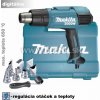 MAKITA HG651CK + prepravný kufor, tlakový valec, dýza na sklo, reflexná dýza, redukčná dýza, dýza zo širokou drážkou, dýza na zváranie preplátovaním, letovacia dýza, zváracia dýza..