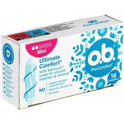 o.b. Pro Comfort Mini, hygienické tampóny 16ks, Mini