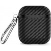 AppleKing obal s karabínou a textúrou karbónových vlákien pre AirPods 1 / 2 – čierny - možnosť vrátiť tovar ZADARMO do 30tich dní