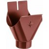 Kotlík žľabový KJG pozink - farebný - RAL 3009 Oceľovo červená - 280 mm/Ø 100 mm