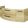 Kúpeľňová skrinka pod umývadlo Jungborn VENTITRE dub halifax prírodná 140 x 49,2 x 48 cm
