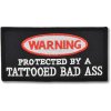 Moto nášivka Warning Tatooed 10 cm x 5 cm