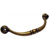 nábytková retro úchytka kovová, madlo 15131, rozteč 96mm, staromosadz, na priskrutkovanie z čela