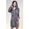 Vienetta krátky s kapucňou Monika šedá