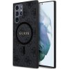 Guess PU Leather 4G Colored Ring MagSafe Samsung Galaxy S24 Ultra čierne