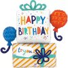 Foliový balonek Happy Birthday to You dárky 89 cm
