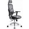 Ergonomicky tvarovaná kancelárska stolička Diablo V-Basic čierno-šedá