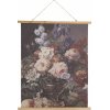 Clayre & Eef Závesný textilný obraz kvetinové zátišie v retro štýle - 80*2*100 cm - Clayre & Eef