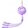 Joyroom S-A40 Colorful Series USB-A na USB-C / Lightning / microUSB, 1m, fialový