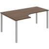 OFFICE PRO s.r.o. HOBIS kancelársky stôl tvarový, ergo pravý - UE 1800 60 P, orech