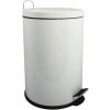 MSV pedálový odpadkový kôš Unis, biely, oceľ, 20 l