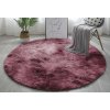 Najkoberce SHAGGY ombré, červený kruh 150 cm kruh