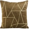Takoy Zamatová obliečka na vankúš BLINK 29 so zlatou geometrickou potlačou-HF-391068 | 45 x 45 cm