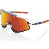 Okuliare 100% Glendale Soft Tact Grey Camo - HiPER Red Multilayer Mirror Lens
