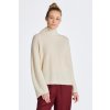 SVETER GANT WOOL RIBBED STAND COLLAR CREAM