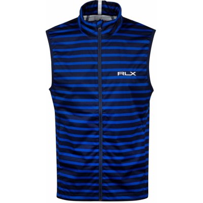 RLX STRATUS UNLINED pánska vesta modro-čierna pruhovaná