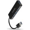 AXAGON HUE-G1A, 4x USB 3.2 Gen 1 SLIM hub, pevný 14cm kábel typu A
