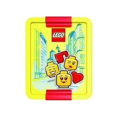 Box na desiatu LEGO ICONIC Girl - žltá/červená