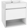 kielle Nefia Skrinka s umývadlom 60 cm, lesklá biela 50027S610