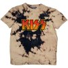 KISS - Classic Logo (Dip Dye Tan) (Wash Collection) (tričko) Small