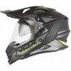 Nox Prilba Dual off road N312 Čierna matná žltá fluo XL
