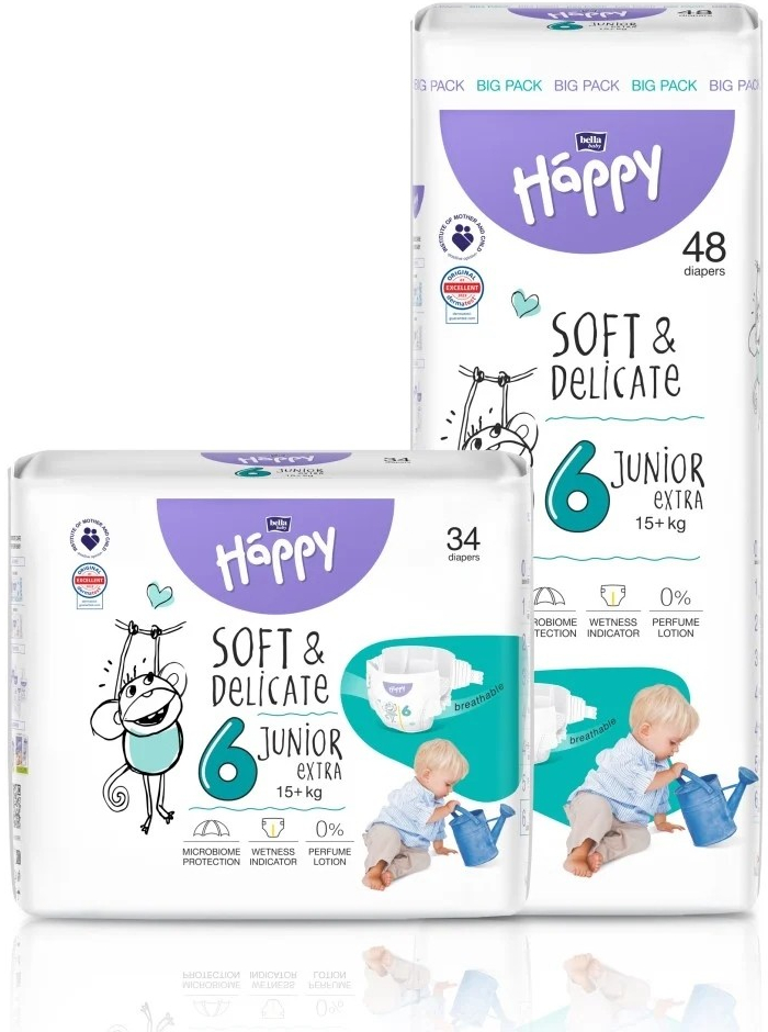 Bella Happy Soft & Delicate BigPack 6 15+ kg 48 ks