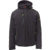PAYPER CREEK PAD S00330-0489 / Zateplená softshellová bunda s odnímateľnou kapucňou - anthracite/black 4XL