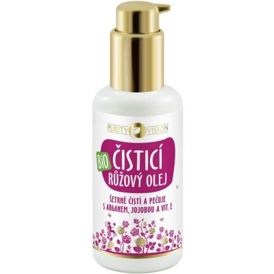Purity Vision Bio ružový čistiaci olej s arganom jojobou a vit. E 100 ml