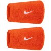Potítko Nike Swoosh Double-Wide 2P - team orange/white - Oranžový