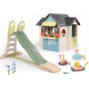 Set domček s reštauráciou a obchodom s tortou Chef House Life Smoby rozšíriteľný s 2,3 metrovou šmykľavkou s vodotryskom