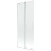 Mexen Velar L sprchová zástena 2-krídlová posuvná 85 x 150 cm, transparentná, biela - 896-085-003-01-20