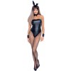 Cottelli Bunny - lesklý, sexy zajačik kostým (5 kusov) - L