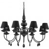 Závesné svietidlo/Luster Ideal lux 111896 BLANCHE SP8 NERO 8xE14 40W čierna
