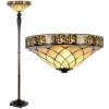 Vitráž stojaca lampa ORNAMENT 41*179