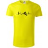 EKG Badminton košík - Tričko z organickej bavlny - 2XL ( Citrónová )