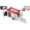 Teddies Auto ambulance na setrvačník - 28 cm - s lehátkem - se světlem se zvukem