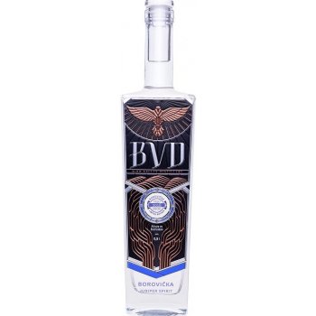 BVD Borovička 40% 0,5 l (čistá fľaša)