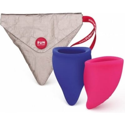 Fun Factory Fun Cup Menstruační kalíšky A + B Explore Kit pink-ultramarine