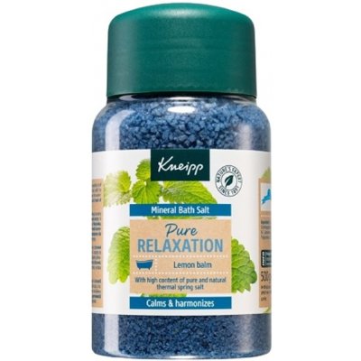 Kúpeľová soľ s minerálmi Kneipp Pure Relaxation Lemon Balm 500 g